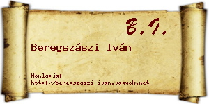Beregszászi Iván névjegykártya